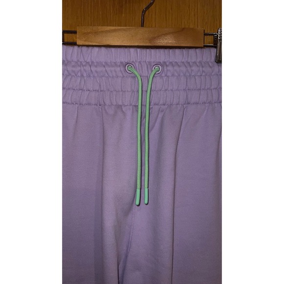 Bad Birdie Sweatpants Womens Small Purple Joggers Lavender Mint Drawcord - Picture 3 of 14